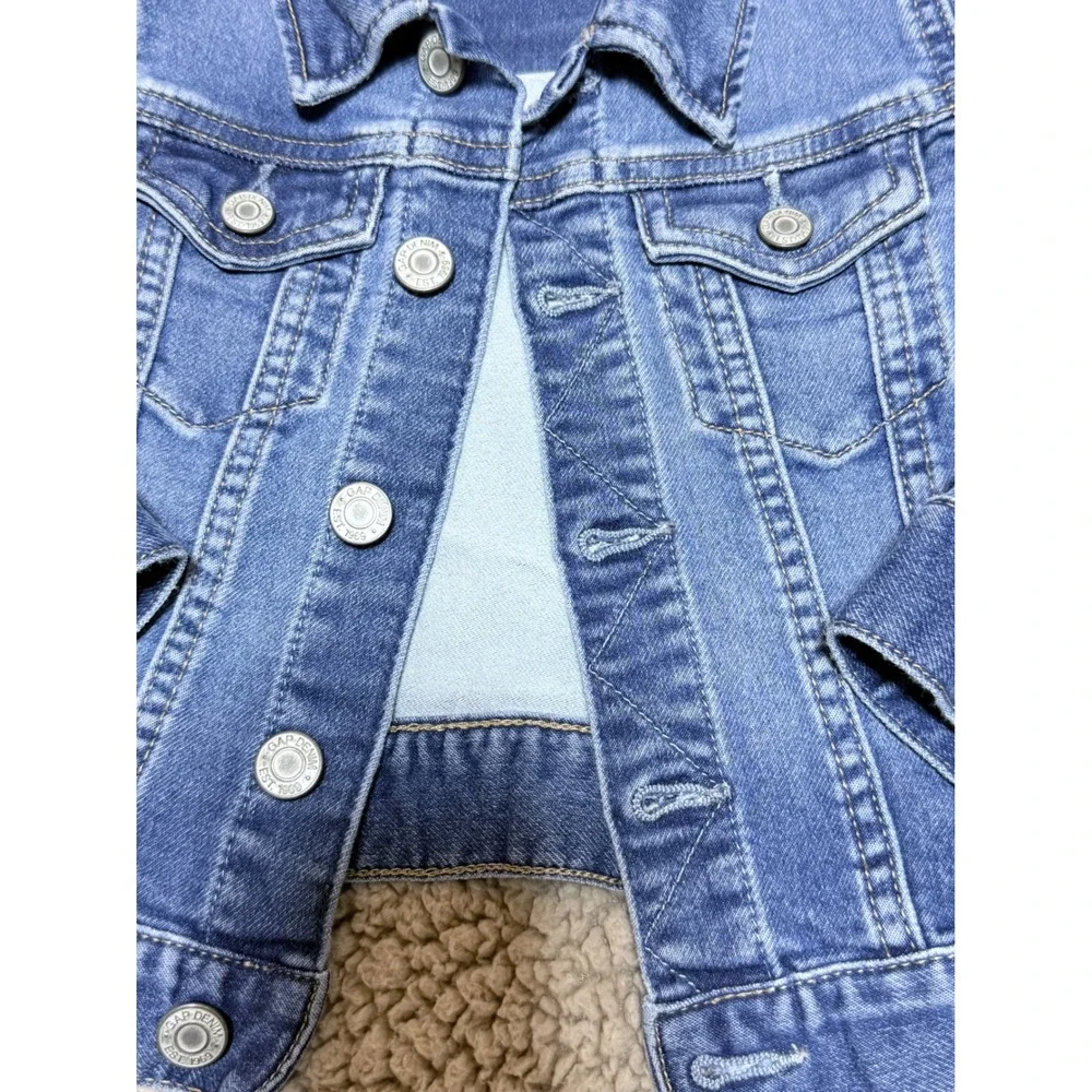 Baby Gap Toddler Denim Trucker Jacket Medium Wash Blue 2 Years 2T
